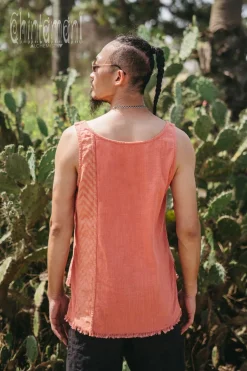 Chintamani Alchemistry Organic Vest Top / Salmon^ Tops & T-shirt