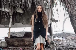 Chintamani Alchemistry Сotton Boho Vest/ Black^ Jackets & Coats