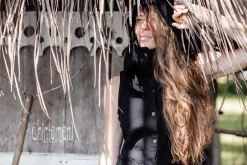Chintamani Alchemistry Сotton Boho Vest/ Black^ Jackets & Coats