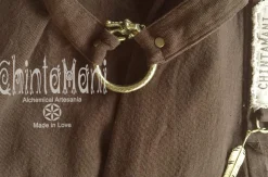 Chintamani Alchemistry Сotton Boho Vest / Brown^ Jackets & Coats