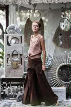 Chintamani Alchemistry Pants with Skirt / Brown^ Pants