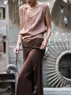 Chintamani Alchemistry Pants with Skirt / Brown^ Pants