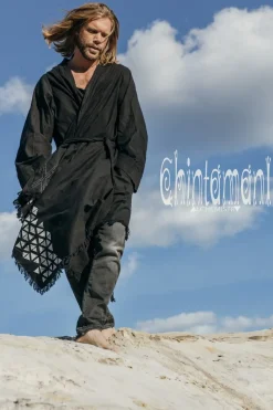 Chintamani Alchemistry Raw Cotton Cloak / Black^ Kimono & Coat