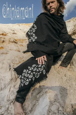 Chintamani Alchemistry Raw Cotton Cloak / Black^ Kimono & Coat