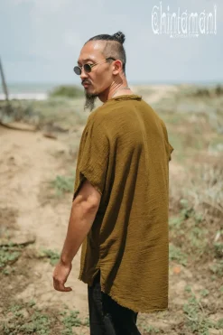 Chintamani Alchemistry Raw Cotton Shirt / Brown^ Button Shirt