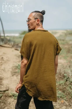 Chintamani Alchemistry Raw Cotton Shirt / Brown^ Button Shirt