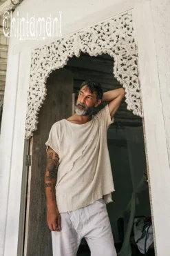 Chintamani Alchemistry Raw Cotton T-shirt / Off White^ Tops & T-shirt