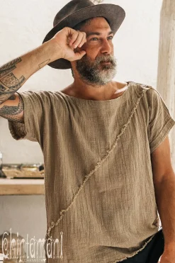 Chintamani Alchemistry Raw Cotton T-shirt / Sage Green^ Tops & T-shirt