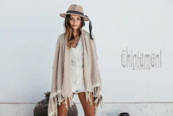 Chintamani Alchemistry Raw Cotton V Top / Off White^ Tank Top
