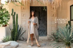 Chintamani Alchemistry Raw Printed Kimono / Sage^ Kimono & Cover Up