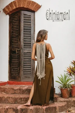 Chintamani Alchemistry Rope Collar Dress / Brown^ Maxi Dress