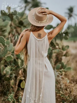 Chintamani Alchemistry Rope Collar Dress / Off White^ Maxi Dress