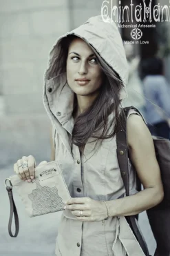 Chintamani Alchemistry Shamanic Canvas Coat / Beige^ Jackets & Coats
