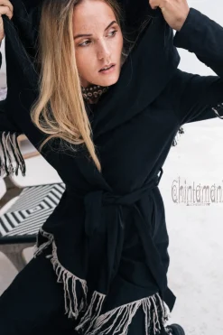 Chintamani Alchemistry Shamanic Canvas Coat / Black^ Jackets & Coats