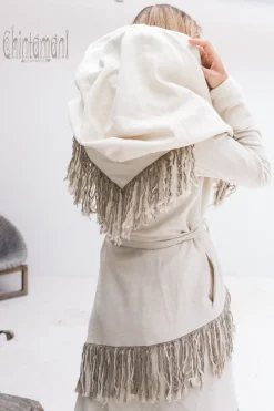 Chintamani Alchemistry Shamanic Canvas Coat / Cream^ Jackets & Coats