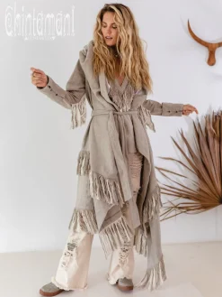 Chintamani Alchemistry Shamanic Canvas Coat / Gray^ Jackets & Coats
