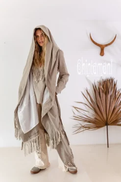 Chintamani Alchemistry Shamanic Canvas Coat / Gray^ Jackets & Coats