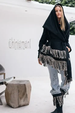 Chintamani Alchemistry Shamanic Canvas Jacket / Black^ Jackets & Coats