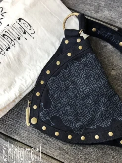 Chintamani Alchemistry Shipibo Waist Bag / Black^ Canvas Hip Bags