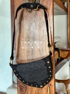 Chintamani Alchemistry Shipibo Waist Bag / Black^ Canvas Hip Bags