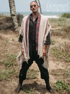 Chintamani Alchemistry Short Berber Poncho / Hemp^ Kimono & Coat