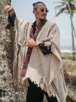 Chintamani Alchemistry Short Berber Poncho / Hemp^ Kimono & Coat