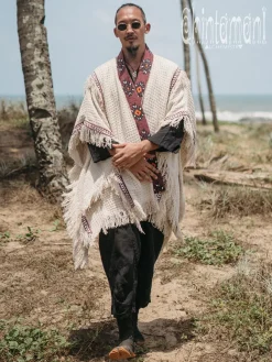 Chintamani Alchemistry Short Berber Poncho / Hemp^ Kimono & Coat