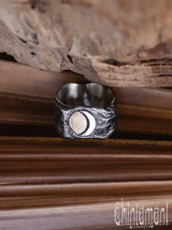 Chintamani Alchemistry Sun & Moon Ring / Silver & Gold^ Accessories