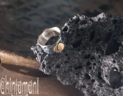Chintamani Alchemistry Sun & Moon Ring / Silver & Gold^ Accessories