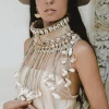 Chintamani Alchemistry Tribal Collar Necklace / Beige^ Accessories