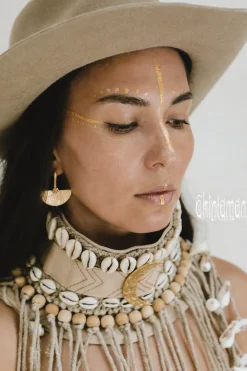 Chintamani Alchemistry Tribal Collar Necklace / Beige^ Accessories