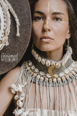 Chintamani Alchemistry Tribal Collar Necklace / Gray^ Accessories