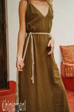 Chintamani Alchemistry V-neck Maxi Dress / Brown^ Maxi Dress
