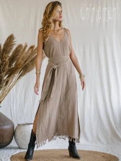 Chintamani Alchemistry V-neck Maxi Dress / Coffee^ Maxi Dress