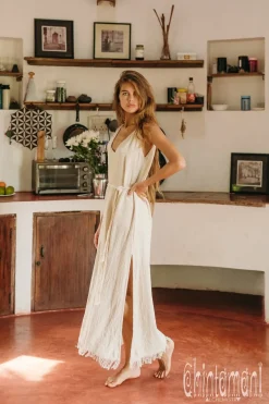 Chintamani Alchemistry V-neck Maxi Dress / Off White^ Maxi Dress