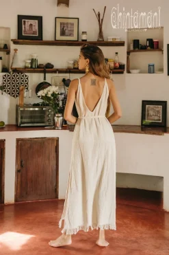 Chintamani Alchemistry V-neck Maxi Dress / Off White^ Maxi Dress