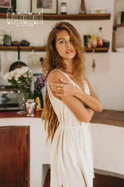 Chintamani Alchemistry V-neck Maxi Dress / Off White^ Maxi Dress