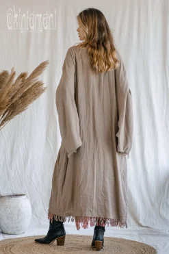 Chintamani Alchemistry Wide Sleeve Kimono / Coffee^ Kimono & Cover Up