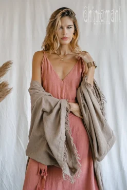 Chintamani Alchemistry Wide Sleeve Kimono / Coffee^ Kimono & Cover Up