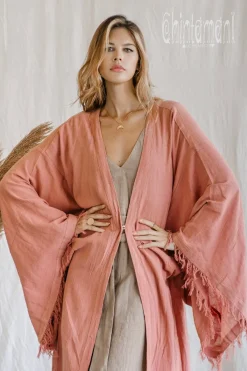 Chintamani Alchemistry Wide Sleeve Kimono / Soft Pink^ Kimono & Cover Up
