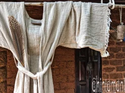 Chintamani Alchemistry Wide Sleeve Short Kimono / Beige^ Kimono & Cover Up