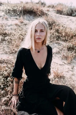 Chintamani Alchemistry Wrap Boho Dress / Black^ Wrap Dress