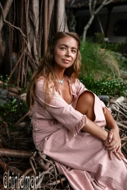 Chintamani Alchemistry Wrap Boho Dress / Dusty Rose^ Wrap Dress